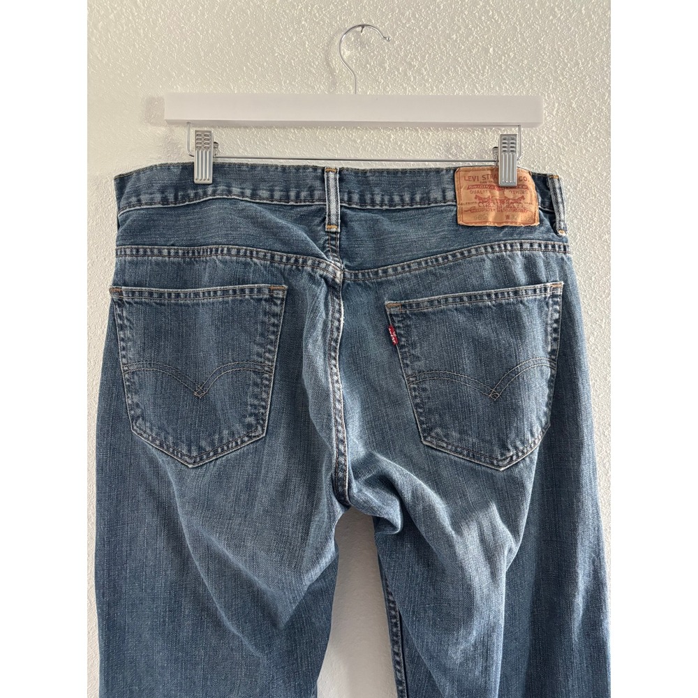Levis 569 Jeans Mens 32x32 Medium Wash Denim Relaxed Loose Vintage Y2K 90s USA - Picture 4 of 4